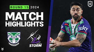 NRL 2024  Warriors v Storm  Match Highlights [upl. by Akinihs]