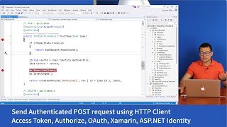 Authenticated HTTP Post request from Xamarin Forms [upl. by Atekehs]