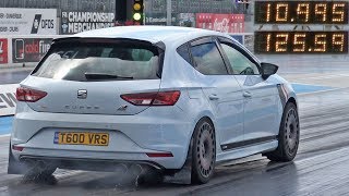 589HP 4WD VRS Seat Leon Cupra at Santa Pod Raceway [upl. by Enedan]