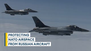 Nato pilots train to intercept Russian aircraft in Quick Reaction Alert drills [upl. by Camilo]