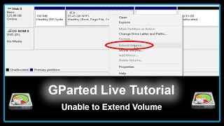 GParted Live Tutorial  Extend Your Drive in Windows [upl. by Tandy]