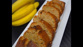 How to Make Banana Bread Recipe  Egg Less Banana Bread  Banana Walnut Cake  Wheat Banana Cake [upl. by Llirpa829]