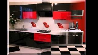 Black and Red Kitchen Design [upl. by Nairdad]