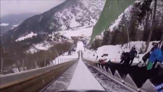 Jurij Tepes Planica helmetcamera 1732016 219m [upl. by Topliffe]