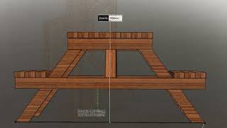 Piknik Masası Nasıl Yapılır  Kendin Yap Animasyon  How to Make a Picnic Table  DIY Animation [upl. by Nyret]