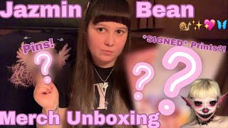 UNBOXING Jazmin Bean Pins  Signed Prints [upl. by Wendalyn868]