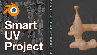 Blender Smart UV Project Quick Start Guide  UV Unwrap [upl. by Arorua767]