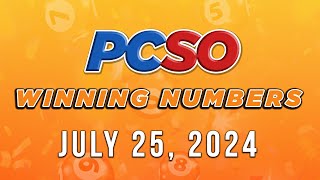 P15M Jackpot Super Lotto 649 2D 3D 6D and Lotto 642  July 25 2024 [upl. by Eylloh]