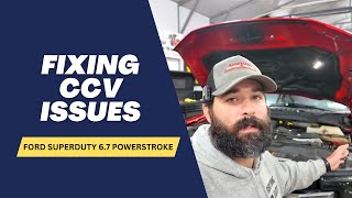 How To Fix A Faulty 67 Powerstoke CCV Filter [upl. by Aicatsanna]