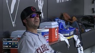 Nick Swisher IRATE when wind knocks down fly ball [upl. by Nesnar]