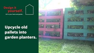 How To Upcycle Old Pallets into Garden Planters [upl. by Eleets149]