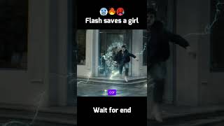 Flash saves girl from car crash shorts viral theflash marvel [upl. by Sueahccaz]