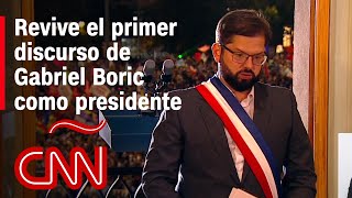 Primer discurso de Gabriel Boric como presidente de Chile revívelo completo [upl. by Theo]