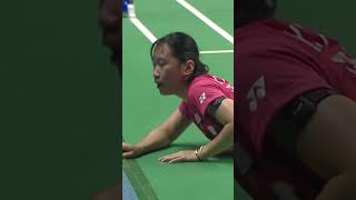 Amazing rally action shorts badminton BWF [upl. by Neirb]