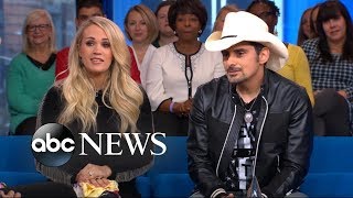 Carrie Underwood and Brad Paisley play a game of Country Grammar on GMA Day [upl. by Kjersti]