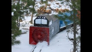 G scale snow blower gscale snow thower [upl. by Ayekehs]