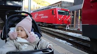 Züge rund um Andermatt und Depot Realp DFB [upl. by Letsyrc]