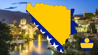 Bosnia amp Herzegovina Flag Map Speedart 🇧🇦 [upl. by Ardnuaed]