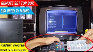 CARA PASANG DAN PAIRING SET TOP BOX POLYTRON DI TV TABUNG LG [upl. by Amliv893]