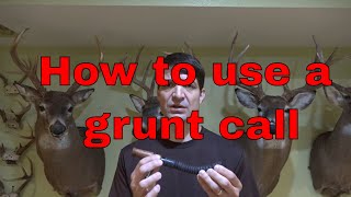 How to Call Deer Using a Grunt Call [upl. by Kimberlyn]