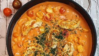 GNOCCHI IN TOMATEN SAHNE SAUCE  NJOKI U UMAKU OD PARADAJZA I VRHNJA [upl. by Pepi885]