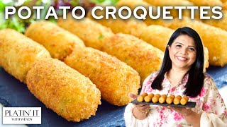 The PERFECT Potato Croquette Recipe [upl. by Gurolinick]