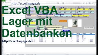 1 Lager Programm mit Datenbanken in Excel VBA selber erstellen [upl. by Thekla]