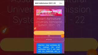 AAU Admission 202122 [upl. by Ennahgiel]