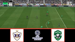 FK QARABAG VS LUDOGORETS RAZGRAD  UEFA CHAMPIONS LEAGUE 20242025  FOOTBALL LIFE 2024 [upl. by Hewe25]