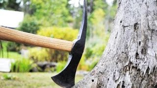 Geschmiedete Axt aus altem Hammer Forging Axe Tomahawk [upl. by Wilder]