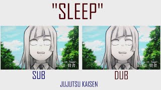 Inumaki Toge  quotSLEEPquot  SUB VS DUB [upl. by Lindblad]