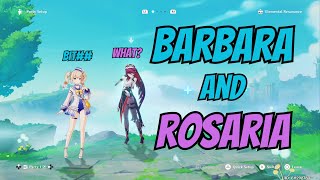 Barbara and Rosaria Being Best Friends For 1 Minute Realistic Voice Lines Genshin Parody 2024 [upl. by Leima675]