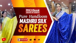 Pure Handloom Mashru Silk Sarees  RMCA Basak [upl. by Lattimer]