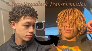 3 Year Dreadlock Journey only using a sponge [upl. by Aneekan476]