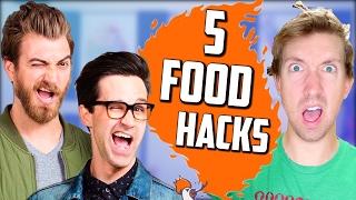 Rhett and Link of Good Mythical Morning 🍔 5 Fast Food Hacks Taste Test [upl. by Perlman]