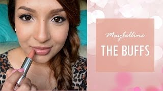 REVIEW  Maybelline The Buffs  Lip Swatches [upl. by Kaine]