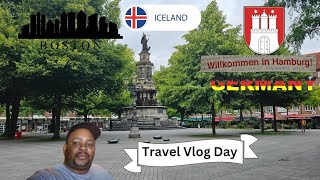 Travel Vlog DayBostonMAKeflavíkIcelandHamburgGermany 🇩🇪 [upl. by Ambrose441]