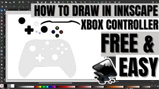 Free Inkscape Tutorial Design A Custom Layered Xbox Controller Svg [upl. by Harwell662]