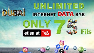 Etisalat Data Offer  Unlimited Data Buy Only 75 Fils  Etisalat Data Package Offers  internet [upl. by Naic]