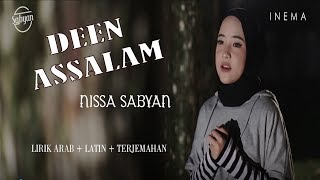 DEEN ASSALAM cover by sabyan gambus  Lirik dan terjemahan [upl. by Haerb]