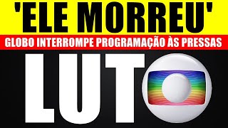 Globo interrompe programação às pressas em DOMINGO DE LUT0 ELE M0RREU [upl. by Joella]