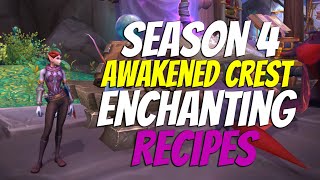 WoW Dragonflight  How to Get Awakened Crests Recipes for Enchanting in Season 4 [upl. by Bajaj]