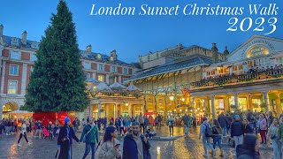 🎄Christmas Walks in Central London 2023  London Christmas Lights amp Market 4K [upl. by Archibaldo552]