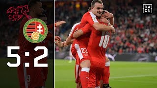 Die quotNatiquot bleibt weiter ungeschlagen Schweiz  Ungarn 52  Highlights  WMQuali  DAZN [upl. by Dolan]