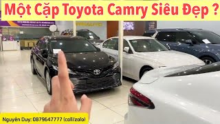 Một Cặp Toyota Camry Đen 2020 amp Trắng 2021  Xe mới lắm các Bác Giá lại phù hợp  camry toyota [upl. by Ninnetta396]