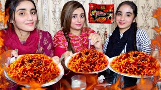 2x Spicy Noodles🔥Challenge with Malaika amp Arosha [upl. by Anet]