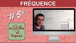 Calculer des fréquences  Cinquième [upl. by Enuj]