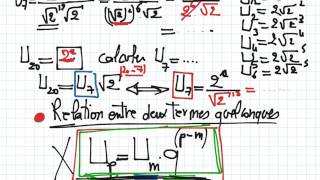 Suite geometrique 2iemme année [upl. by Randall]