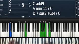 C Major Tritones and Passing Chords for the 2 and the 6 [upl. by Buschi]