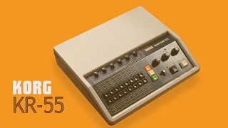 KORG RHYTHM 55 KR55 Analog Rhythm Box 1979  HD DEMO [upl. by Opaline]